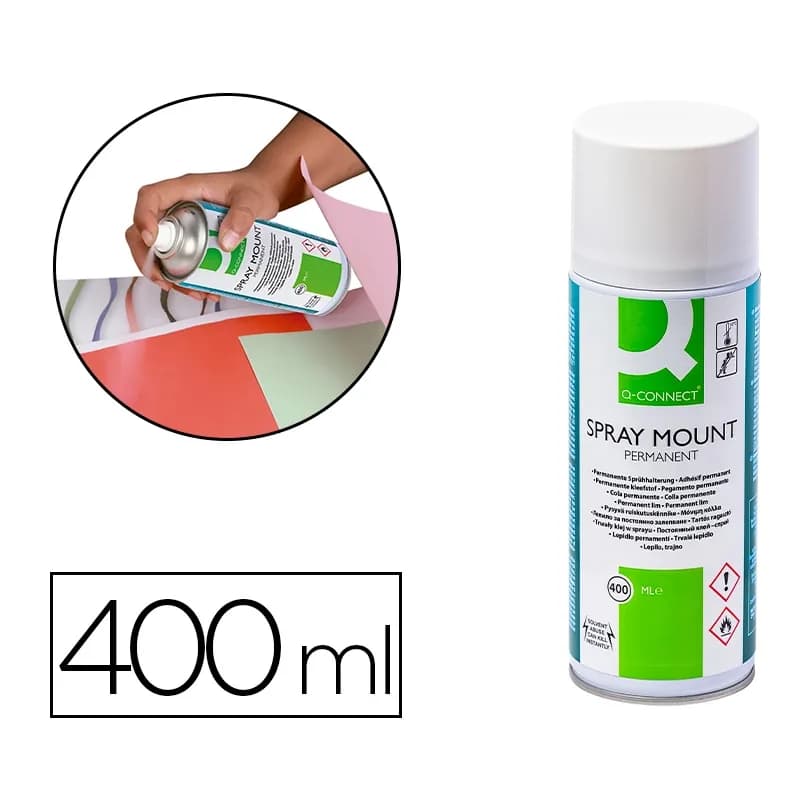 Q-connect Pegamento q-connect spray mount adhesivo permanente bote de 400 ml