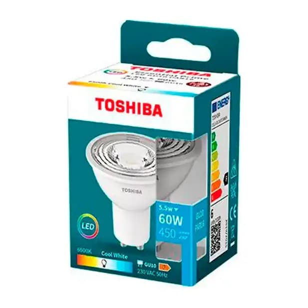 Toshiba Foco led toshiba essential gu10 5.5w luz fria 6500k