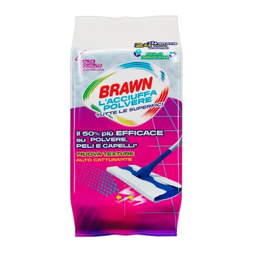 Brawn Recambio mopa brawn atrapapolvo todas las superficies paquete de 24+4 unidades