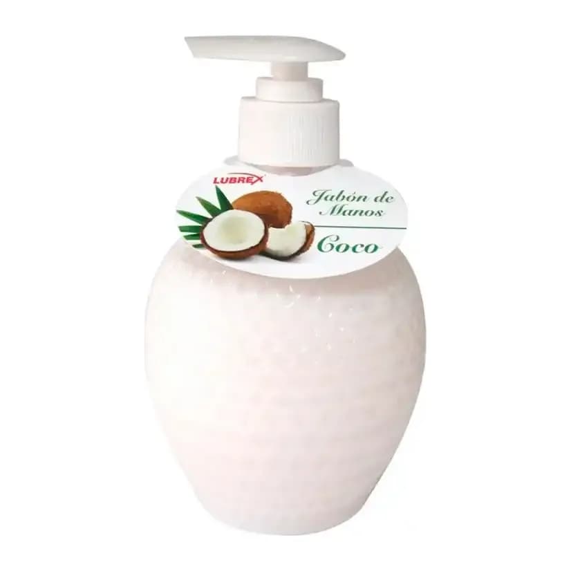 Lubrex Jabon liquido lavamanos lubrex con dosificador aroma coco bote de 350 ml