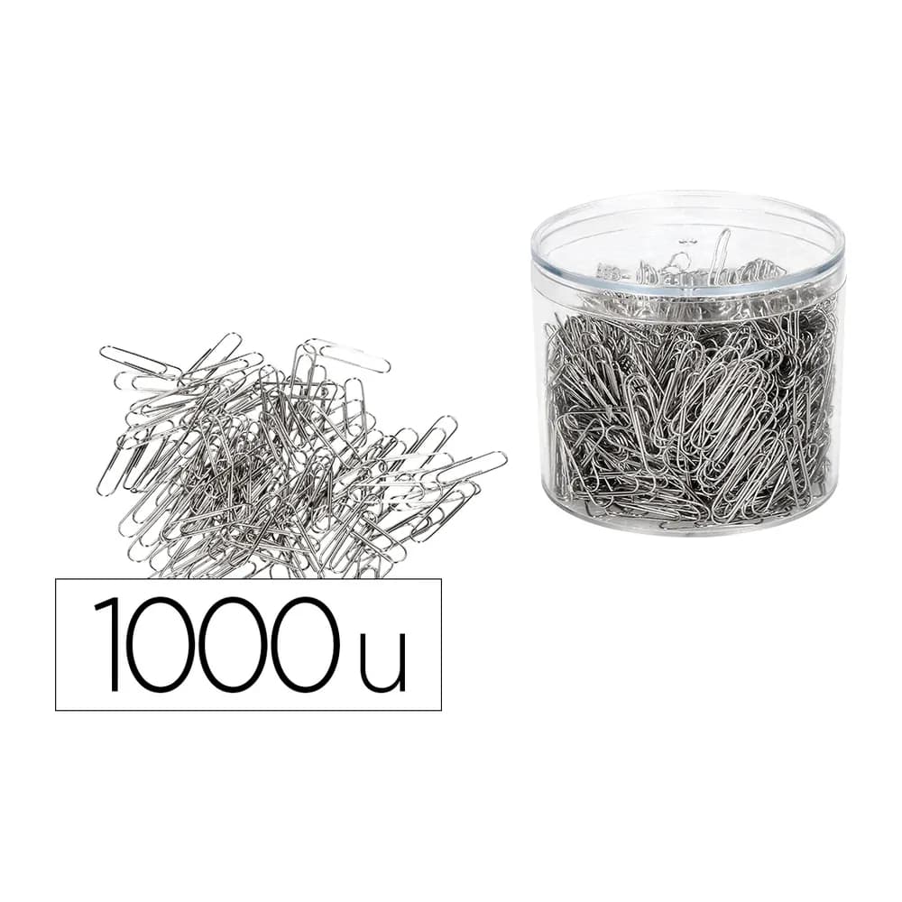 Q-connect Clips niquelados q-connect nº2 33 mm cubilete de 1000 unidades