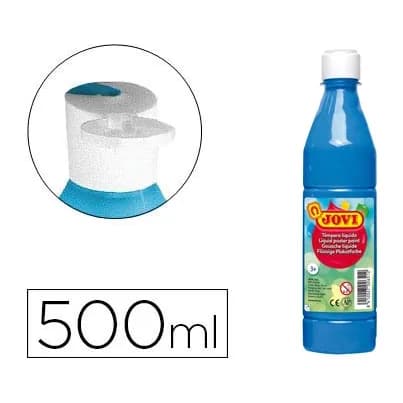 Jovi Tempera liquida jovi escolar 500 ml azul cyan