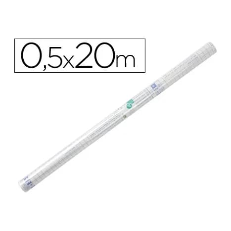Liderpapel Rollo plastico adhesivo liderpapel 0.50x20 mt 80 mc removible