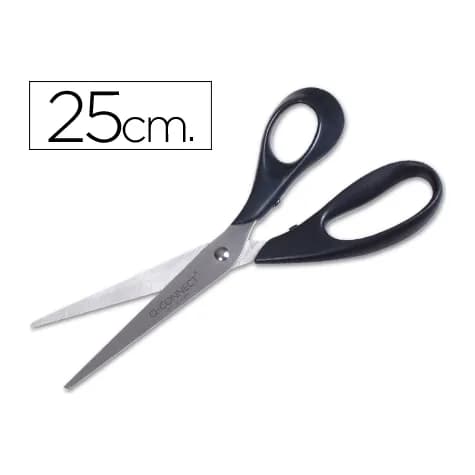 Q-connect Tijera oficina q-connect inoxidable 10\" 25 cm blister