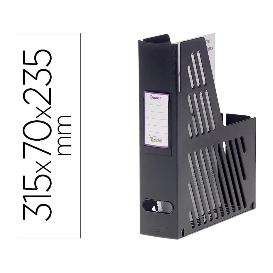 Archivo 2000 Revistero boxer archivo 2000 cajetin con tarjetero identificador 240x75x315 mm