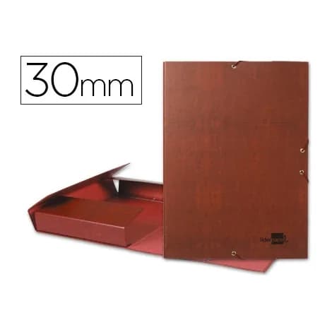 Liderpapel Carpeta proyectos liderpapel folio lomo 30mm carton forrado cuero