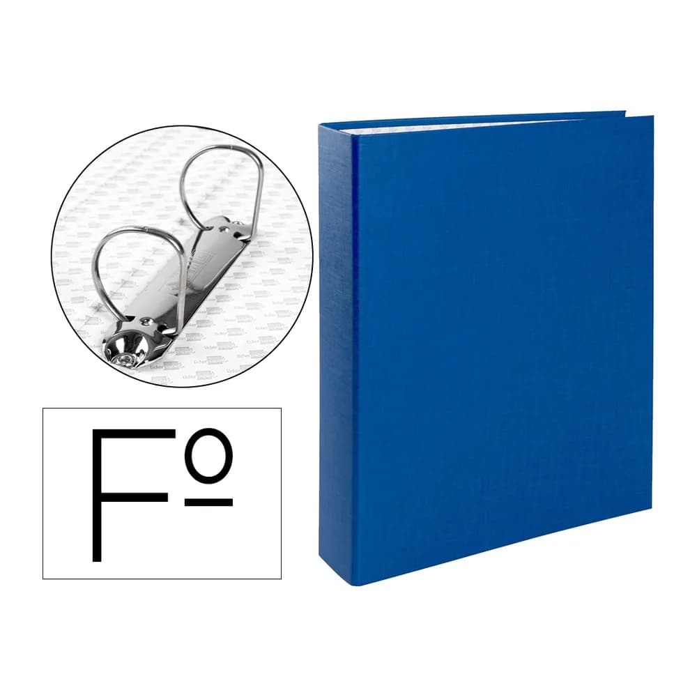 Liderpapel Carpeta de 2 anillas 40mm mixtas liderpapel folio carton forrado paper coat plastico