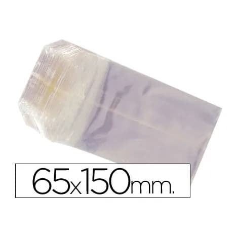 Blanca Bolsa celofan 65x150 mm paquete 100 unidades