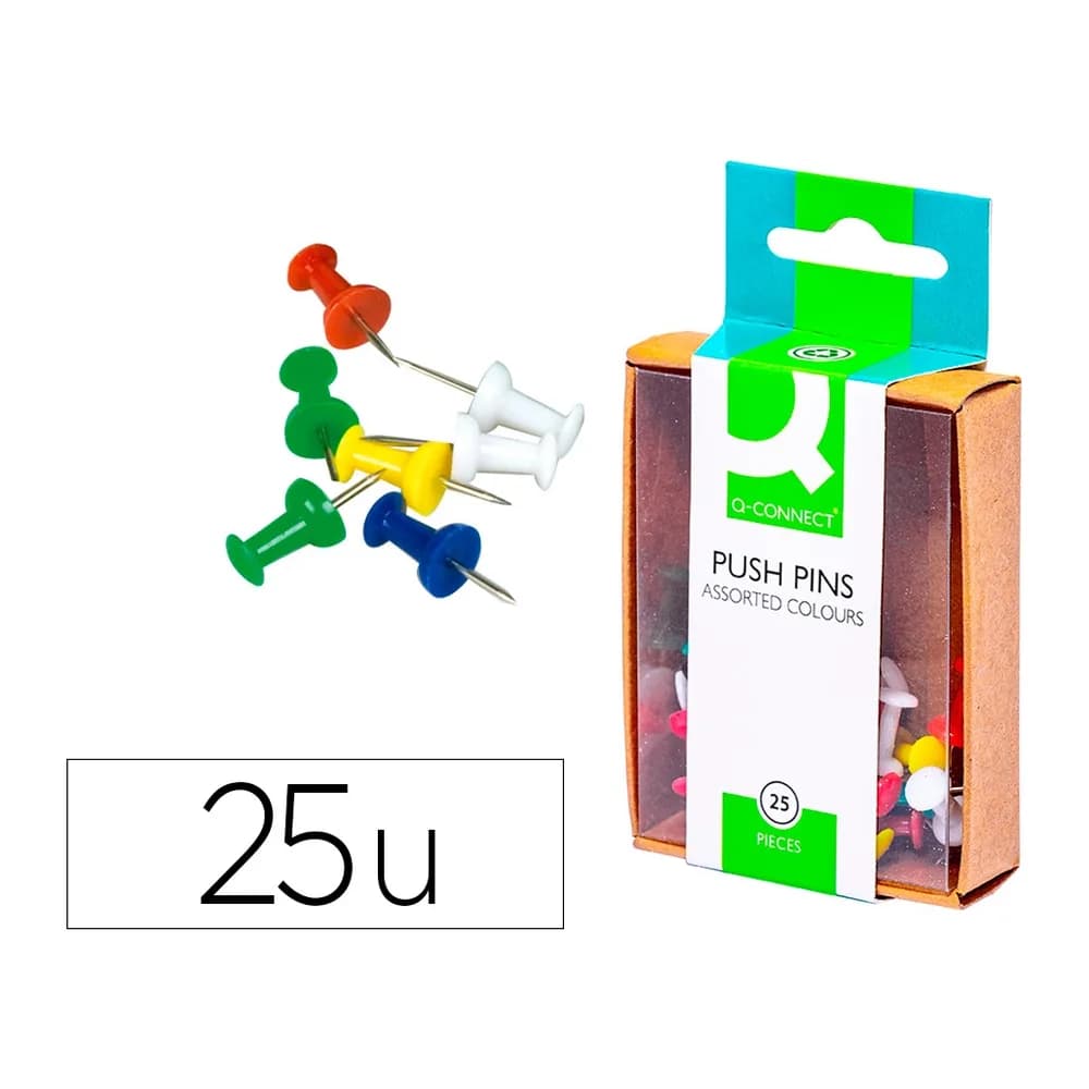 Q-connect Señalizador de planos q-connect caja de 25 unidades colores surtidos