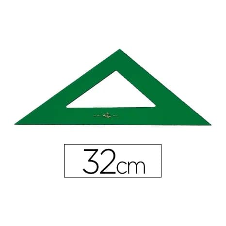 Faber castell Escuadra faber castell 32 cm plastico verde