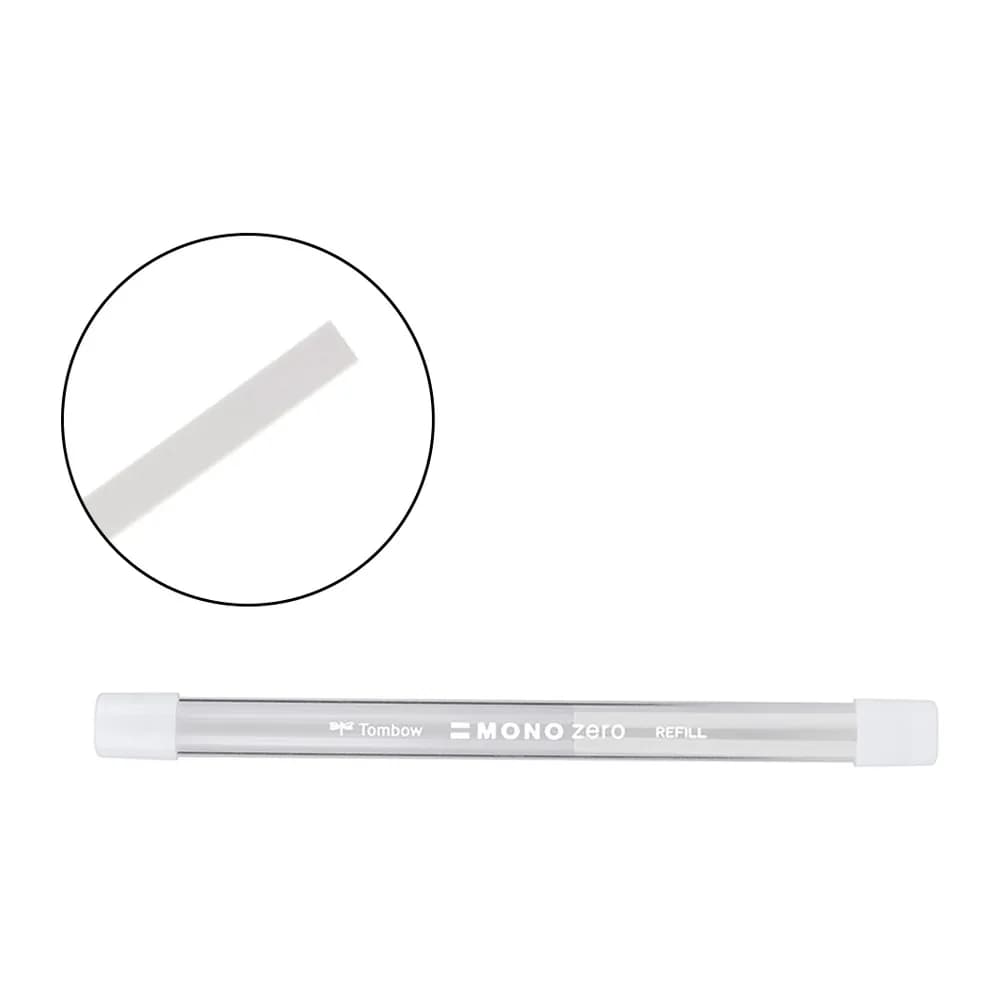 Tombow Repuesto portagomas tombow mono zero rectangular 2,5 x 5 mm tubo con 2 unidades