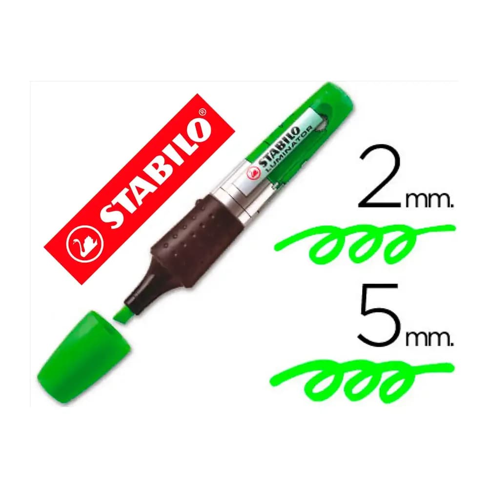 Stabilo Rotulador stabilo boss luminator verde tinta liquida