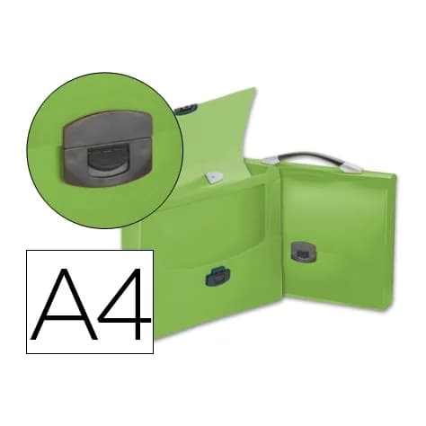 Liderpapel Carpeta liderpapel portadocumentos broche polipropileno din a4 transparente con asa