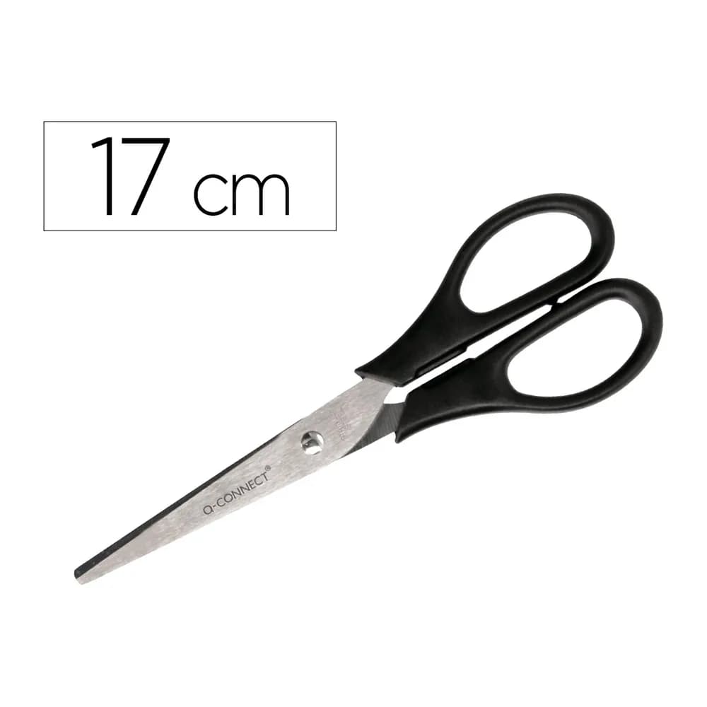 Q-connect Tijera oficina q-connect inoxidable 7\" 17 cm en blister