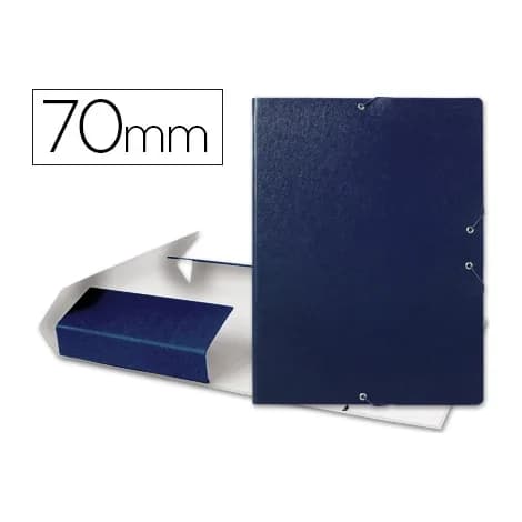 Liderpapel Carpeta proyectos liderpapel folio lomo 70mm carton gofrado azul