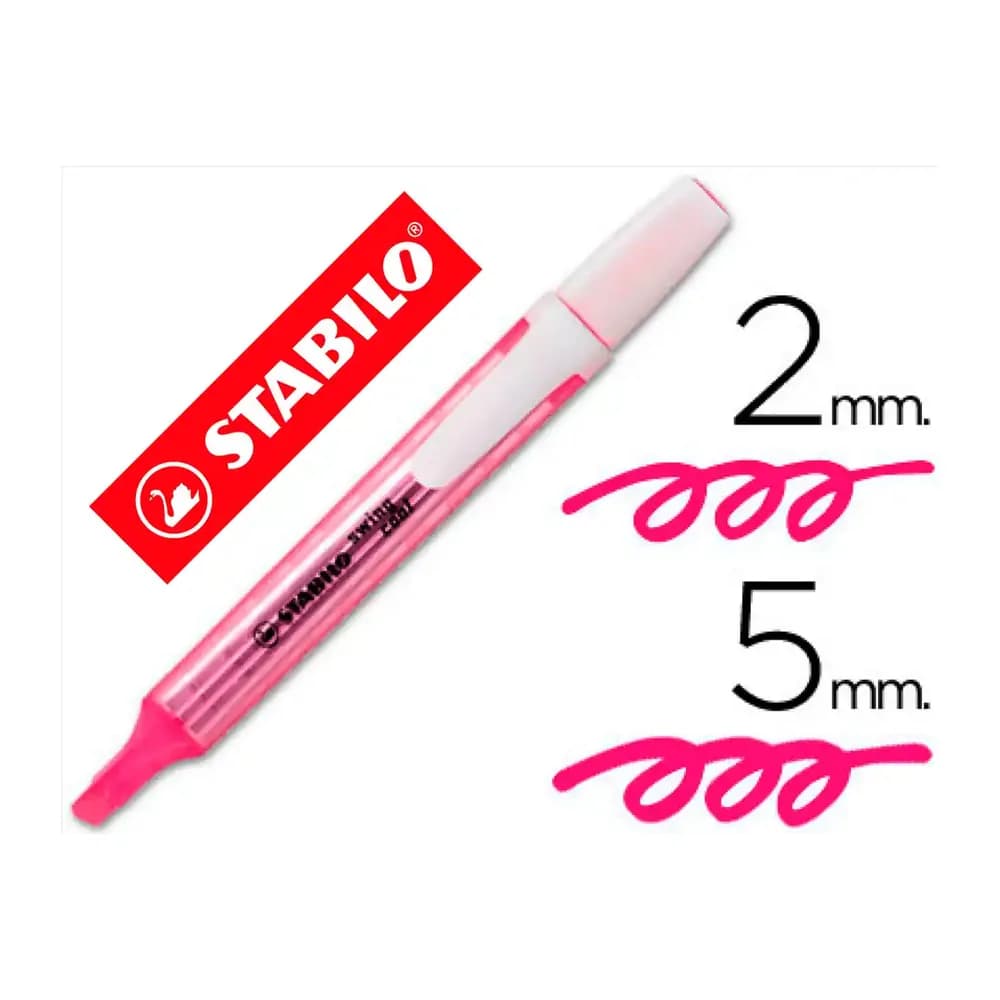Stabilo Rotulador stabilo marcador fluorescente swing cool rosa