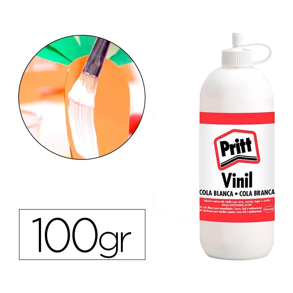 Pritt Pegamento cola vinilica pritt blanca bote de 100 gr