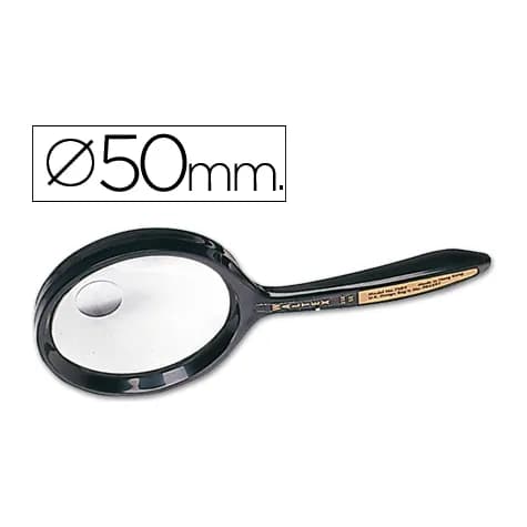 Q-connect Lupa q-connect cristal bifocal 50 mm mango curvo