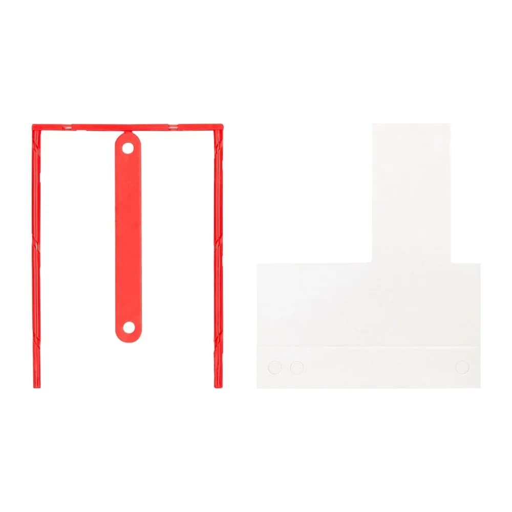 Q-connect Encuadernador fastener q-connect plastico d-clips color rojo caja de 100 unidades