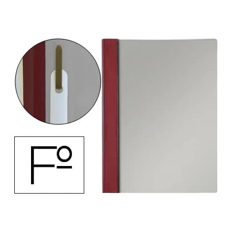 Esselte Carpeta dossier fastener pvc esselte folio burdeos