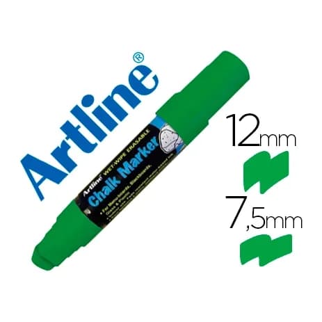 Artline Rotulador artline pizarra verde negra epw-12 mm color verde