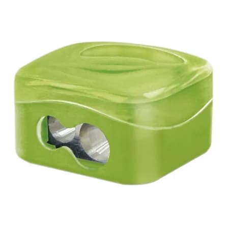 Mor Sacapuntas m+r metalico 2 usos con deposito colores surtidos