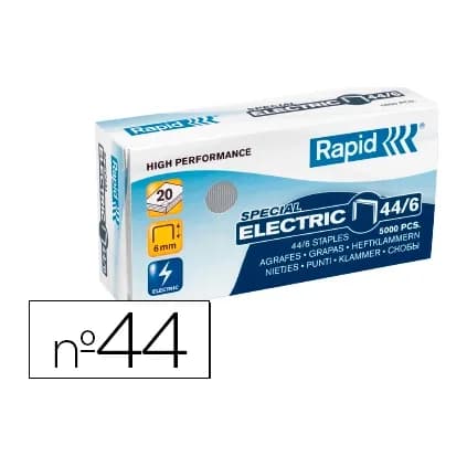 Rapid Grapas rapid nº 44/6 galvanizada caja de 5000 unidades