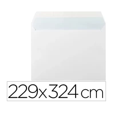 Liderpapel Sobre liderpapel n 14 blanco din c4 229x324 mm tira de silicona paquete de 25 unidades