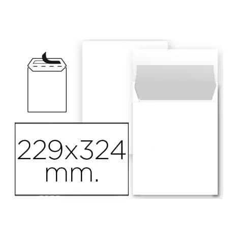 Liderpapel Sobre liderpapel bolsa n 8 blanco din 229x324 mm tira de silicona paquete de 25 unidades