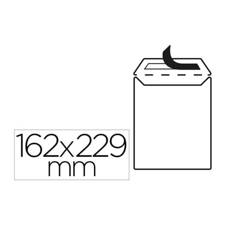 Liderpapel Sobre liderpapel bolsa n 16 blanco c5 162x229 mm tira de silicona paquete de 25 unidades