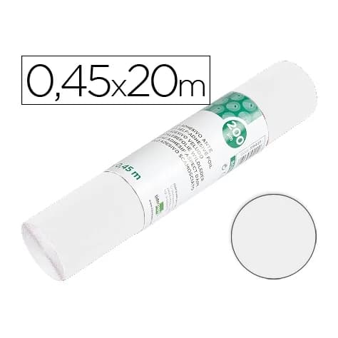 Liderpapel Rollo adhesivo liderpapel unicolor blanco brillo rollo de 0,45 x 20 mt