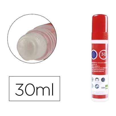 Liderpapel Pegamento liderpapel transparente para papel 30 ml