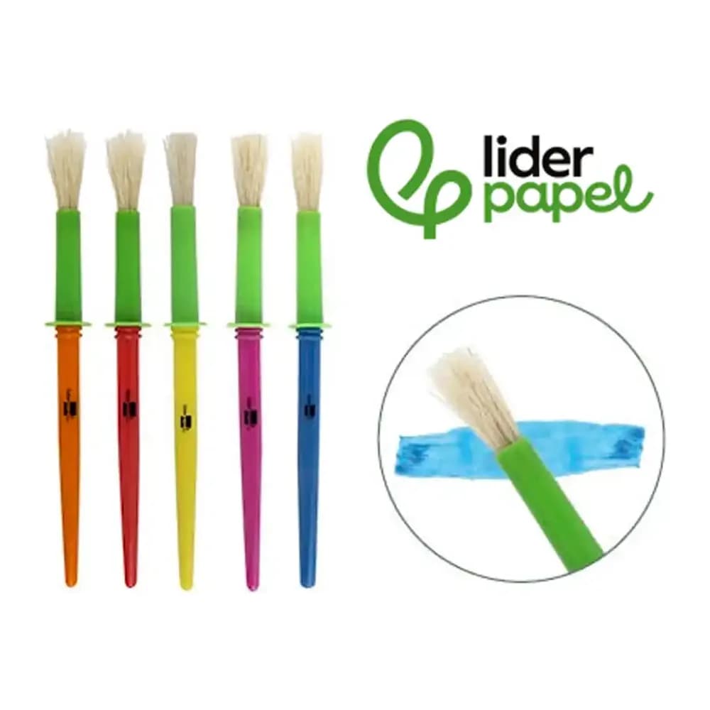 Liderpapel Pinceles escolares liderpapel mediano