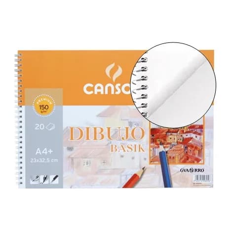 Canson Bloc dibujo basik din a4 23x32.5 cm 20 hojas de 150 gr/m2