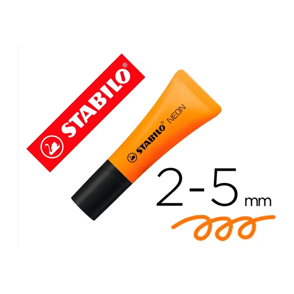 Stabilo Rotulador stabilo fluorescente 72 naranja neon