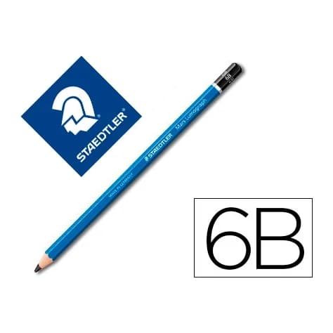 Staedtler Lapices de grafito staedtler mars lumograph 100 6b unidad