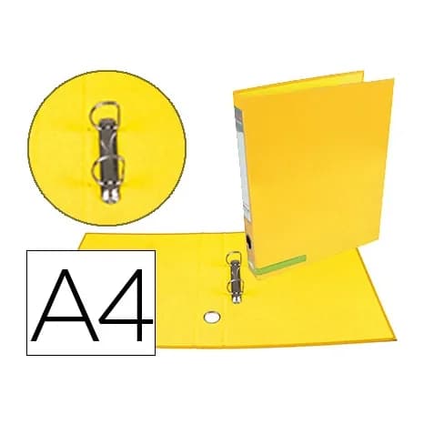 Liderpapel Carpeta de 2 anillas 25 mm mixtas liderpapel a4 forrado color system con ollao y tarjetero
