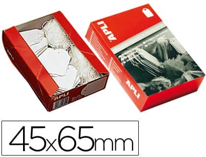 Apli Etiquetas colgantes apli 395 45x65 mm caja de 400 unidades