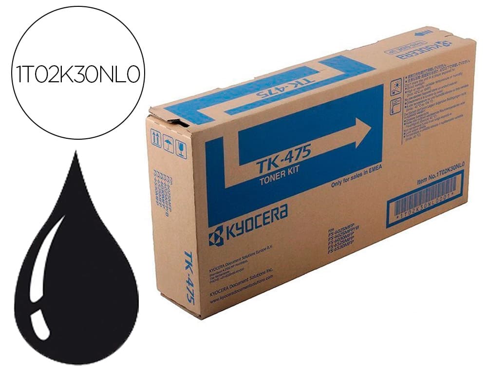 Kyocera Toner kyocera -mita laser negro tk475 15.000 paginas fs6025/6030mfp fs-6525/6530