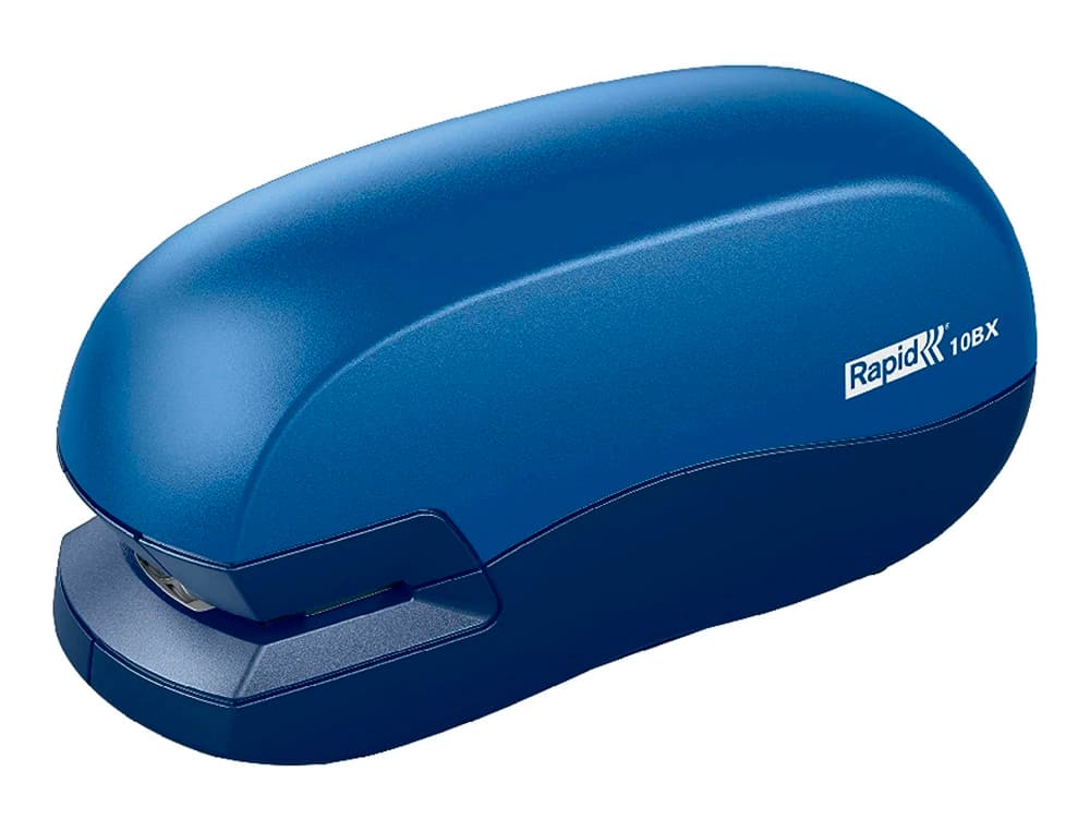 Rapid Grapadora rapid contactless 10bx plastico capacidad de grapado 10 hojas usa grapas 24/6 y 26/6 color azul
