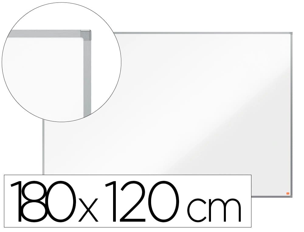 Nobo Pizarra blanca nobo essence acero lacado 1800x1200 mm