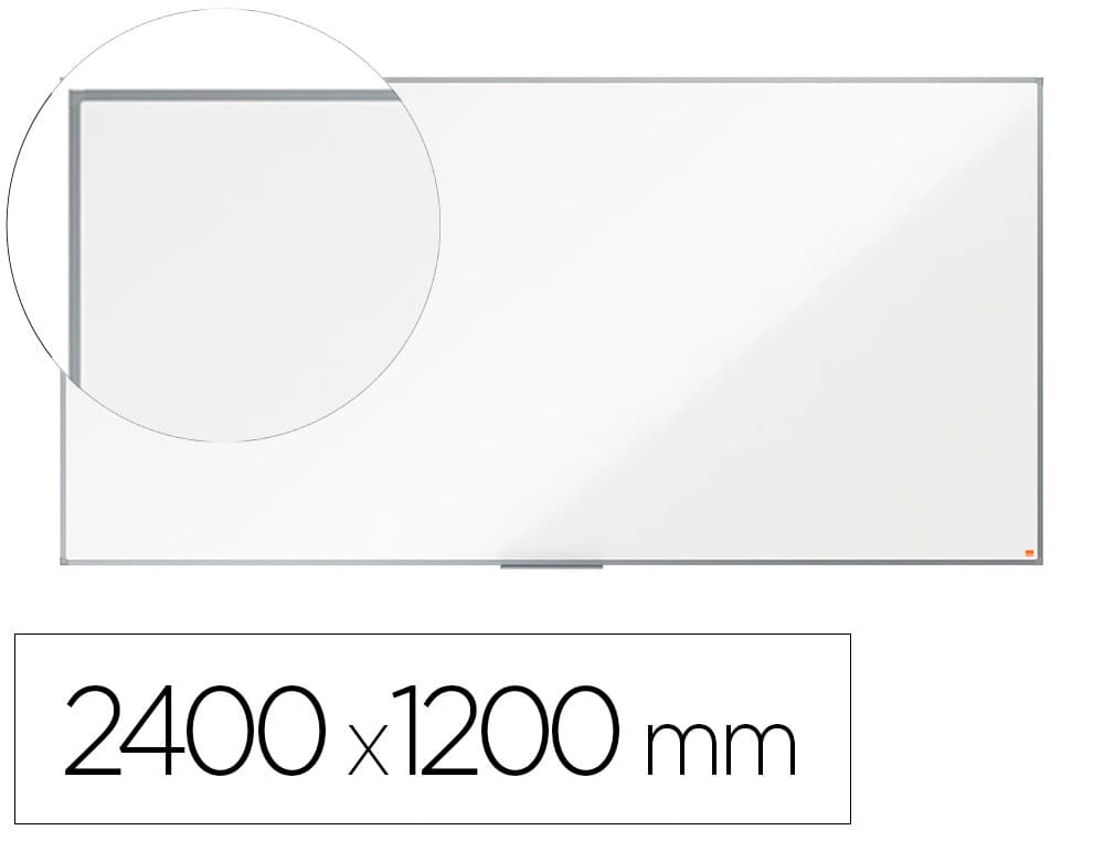 Nobo Pizarra blanca nobo essence acero lacado 240x120 cm