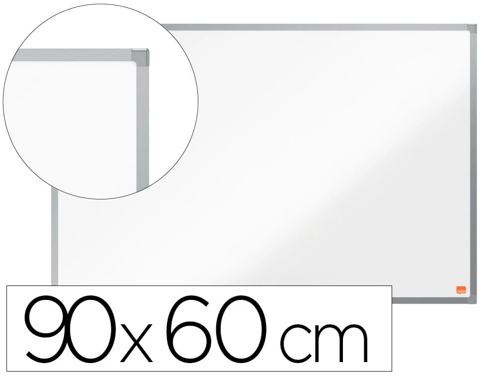 Nobo Pizarra blanca nobo essence acero lacado 900x600 mm
