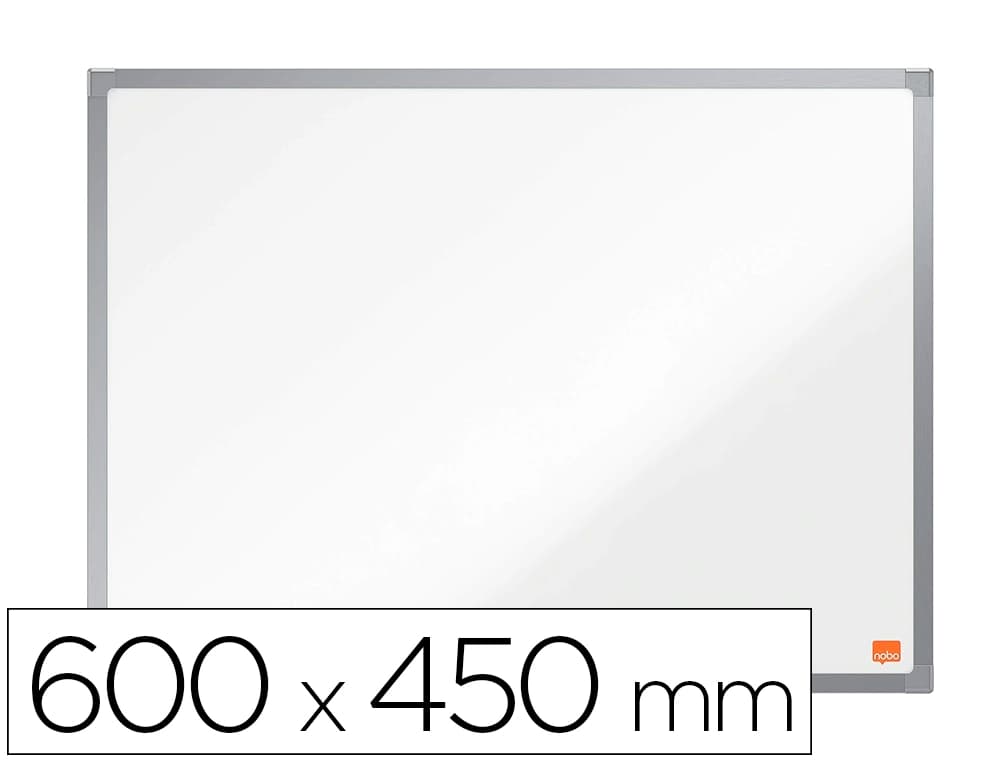 Nobo Pizarra blanca nobo essence acero vitrificado magnetica 600x450 mm