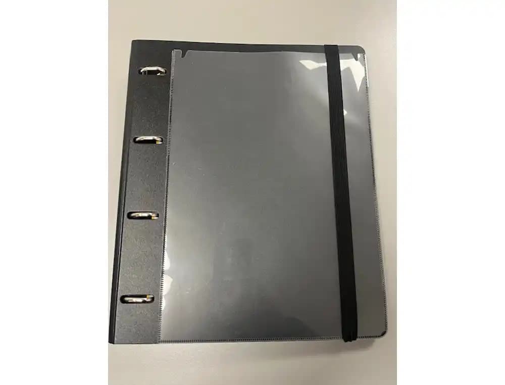 Pardo Carpeta con recambio pardo polipropileno foam personalizable 4 anillas 35 mm negro