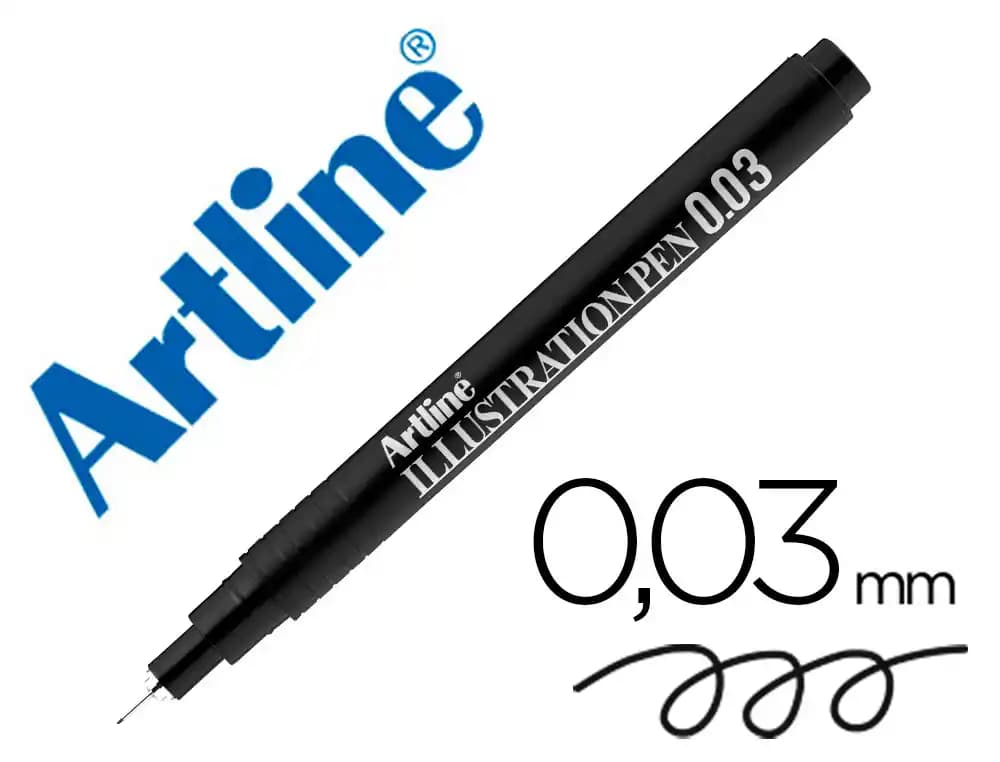 Artline Rotulador artline calibrado micrometrico negro illustration pen ek-2803iln punta poliacetal 0,03mm