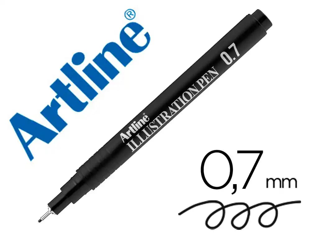 Artline Rotulador artline calibrado micrometrico negro illustration pen ek-287iln punta poliacetal 0,7mm
