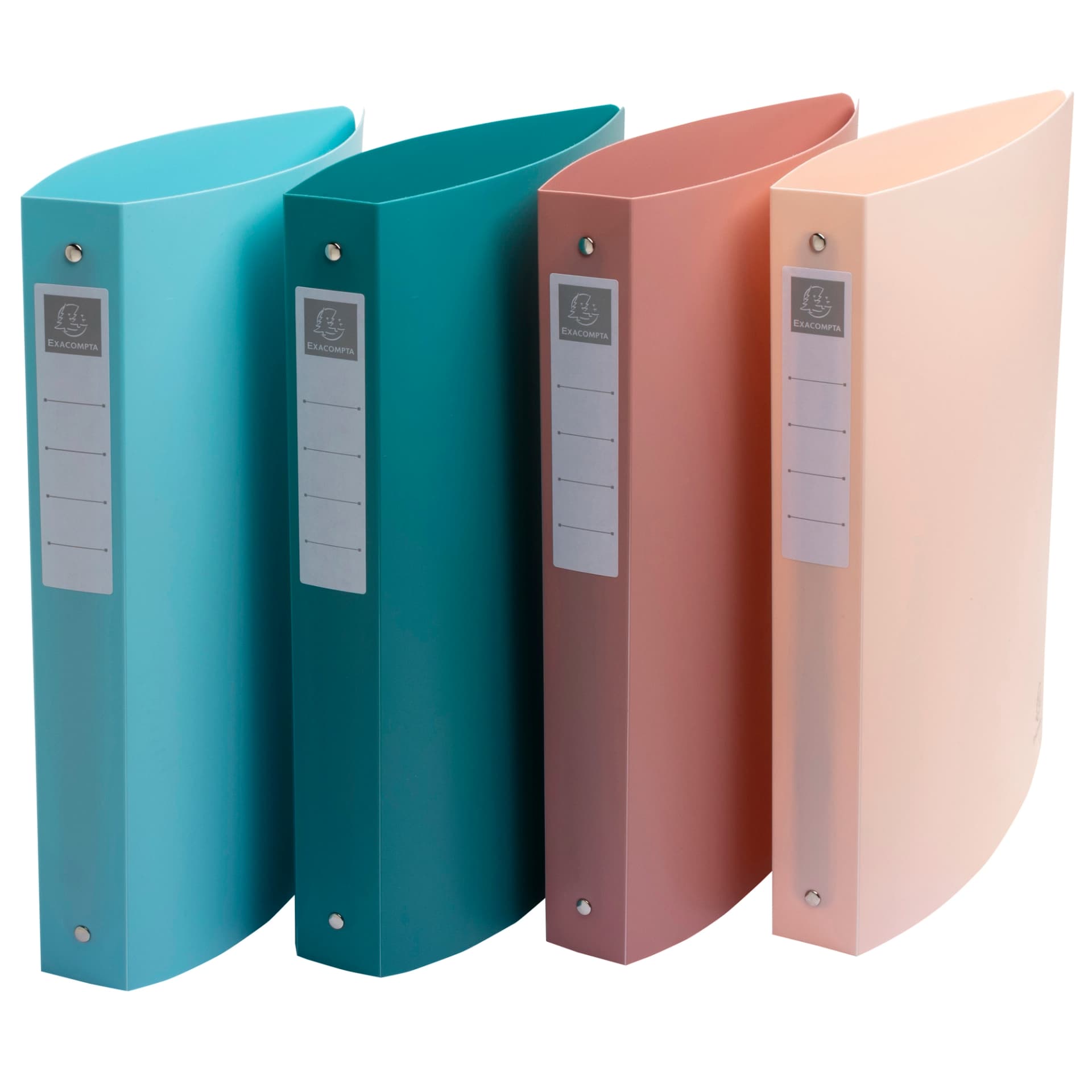 Exacompta Carpeta de 4 anillas 30 mm exacompta skandi din a4+ polipropileno reciclado colores surtidos