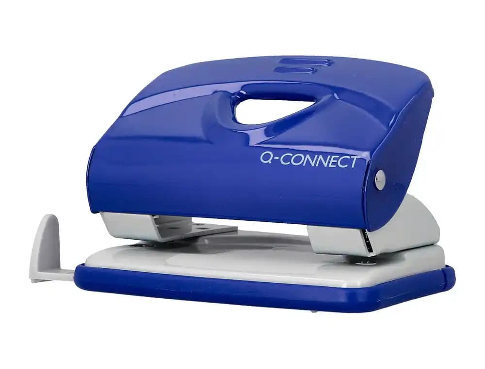 Q-connect Taladrador q-connect kf14218 azul abertura 2 mm capacidad 20 hojas