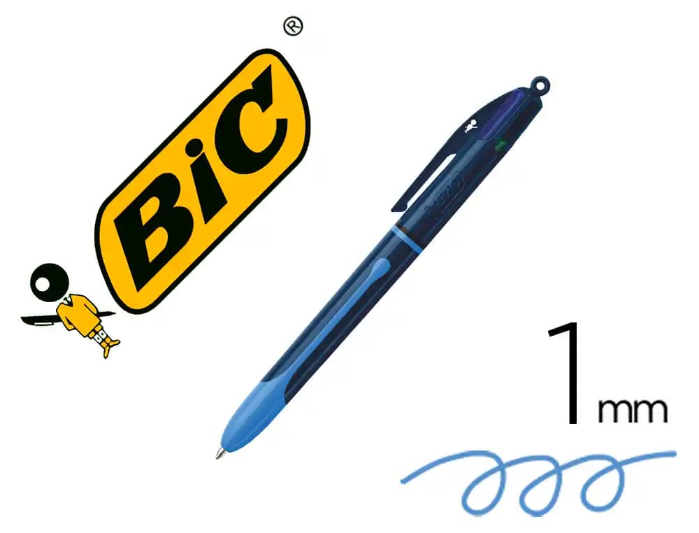 Bic Boligrafo bic cuatro colores smooth drop color azul
